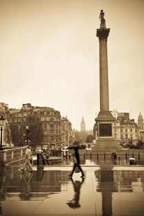 London. Trafalgar Square. Nelson's Column by Alan Copson