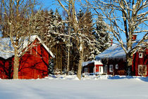 Mein schwedisches Dorf im Winter by tinadefortunata