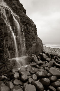 Waterfall on Cornborough Cliff, Devon by Craig Joiner