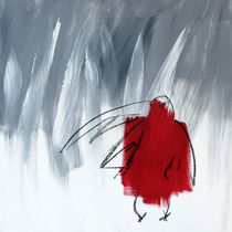Rote Krähe von Claudia Färber