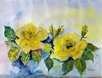 Rosen in gelb von Eleonore Rottler