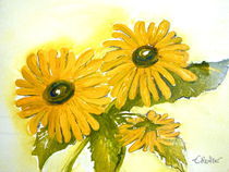 Sonnenblume modern von Eleonore Rottler