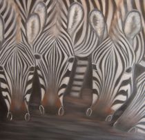 Durstige Zebras by Jochen Schilling