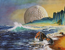 Untergehender Golfball by Lothar R. Fanslau