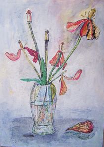 Verwelkter Blumenstrauß, Tulpen von Michael Thomas Sachs