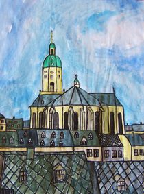 Blick zur Annenkirche, Annaberg von Michael Thomas Sachs