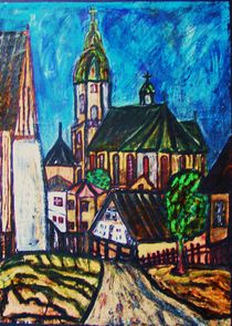 Blick zur Annenkirche, Annaberg von Michael Thomas Sachs