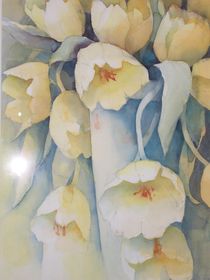 Tulpen in einer Vase, gelb von Stefanie Ihlefeldt