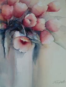 Tulpen in eckiger Vase by Stefanie Ihlefeldt