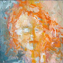 Kopf orange von Brigitte Eckl