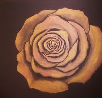 Rose in gold von Ulrike Sallós-Sohns