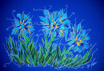 Blumen in Blau by Nikola Hahn