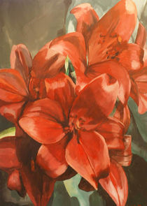 Rote Lilien by Franziska Ziebarth