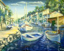Boote in Cala Figuera (Boats in Cala Figuera) von Ronald Kötteritzsch