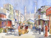 Straße in Hyderabad (Street in Hyderabad) by Ronald Kötteritzsch