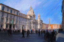 Rom Piazza Navonna by Gerhard Walcker-Mayer