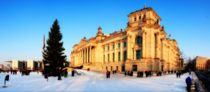 Der Reichstag im Schnee von Arie Kruit