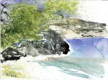 Felsküste Amorgos, 2010 von Eva Pötzelsberger