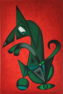 Braver Hund 1 von  2006  in  60 x 90 cm by Harry Stabno