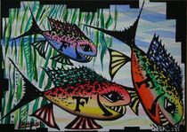 F Fische - 2007 70 x 50 cm by Harry Stabno