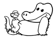 Krokodil und Ente by droigks