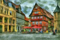 Marktplatz in Quedlinburg von Michael Jaeger