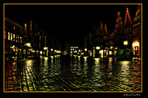 Lüneburg  -Am Sande-  bei Nacht von Rene Müller