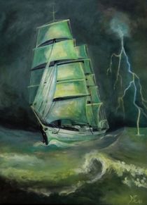 Segelschifff im Sturm
