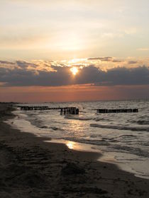 Sonnenaufgang an der Ostsee von Manuela Krause