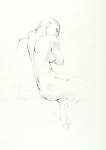 sitting nude von Titus Helmke