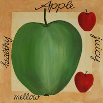 Apfel - Acrylmalerei by farbart