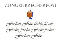 Zungenbrecherpost - Fischers Fritz by farbart