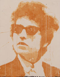 Bob Dylan with the cool sunglasses  von Smitty Brandner