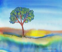 Baum am Wasser von Caroline Lembke
