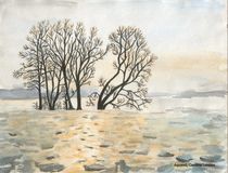 Bäume im Winter von Caroline Lembke