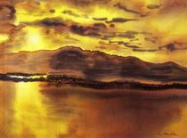Goldener Sonnenuntergang - Peaceful von Caroline Lembke
