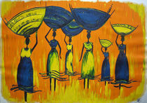 Afrikanische Wasserträgerinnen von Nicole Hempel