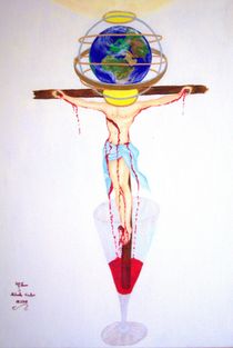 Jesus global  von Künstler Ralf Hasse