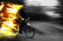 The fire cyclist by scphoto