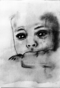 Baby mit grossen Augen by Walli Gutmann