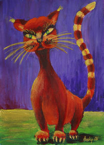 Rote Katze von Cathleen Ahrens