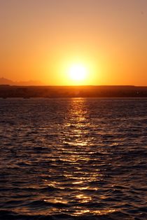 Sonnenuntergang in Hurghada in Ägypten von Juana Kreßner