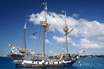 Altes Piratenschiff vor Grand Cayman von Juana Kreßner