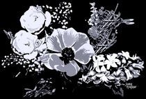 Blumenstrauß-Grafik von Juana Kreßner