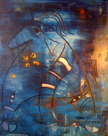 Das blaue Licht in der Ferne...Hoffnung by Simone Albert
