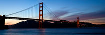 Golden Gate Bridge zur Blauen Stunde von Ulf Jungjohann