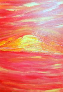 Sonnenuntergang in rot by Sylvia W.