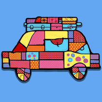 Kleinbus - Comic Car -  von Rick Polivka