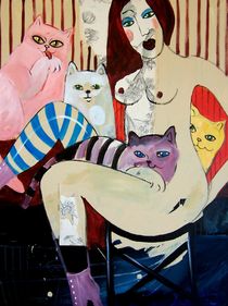 Katzenmutti von Leonore Zimmermann