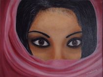 Aisha-Ölmalerei von theresa-digitalkunst